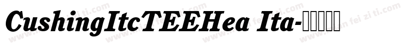CushingItcTEEHea Ita字体转换